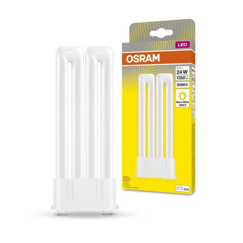 Osram DULUX 2G10 F24 LED Kompaktlampe 4Pin 12W wie 24W 3000K warmweißes Licht KVG